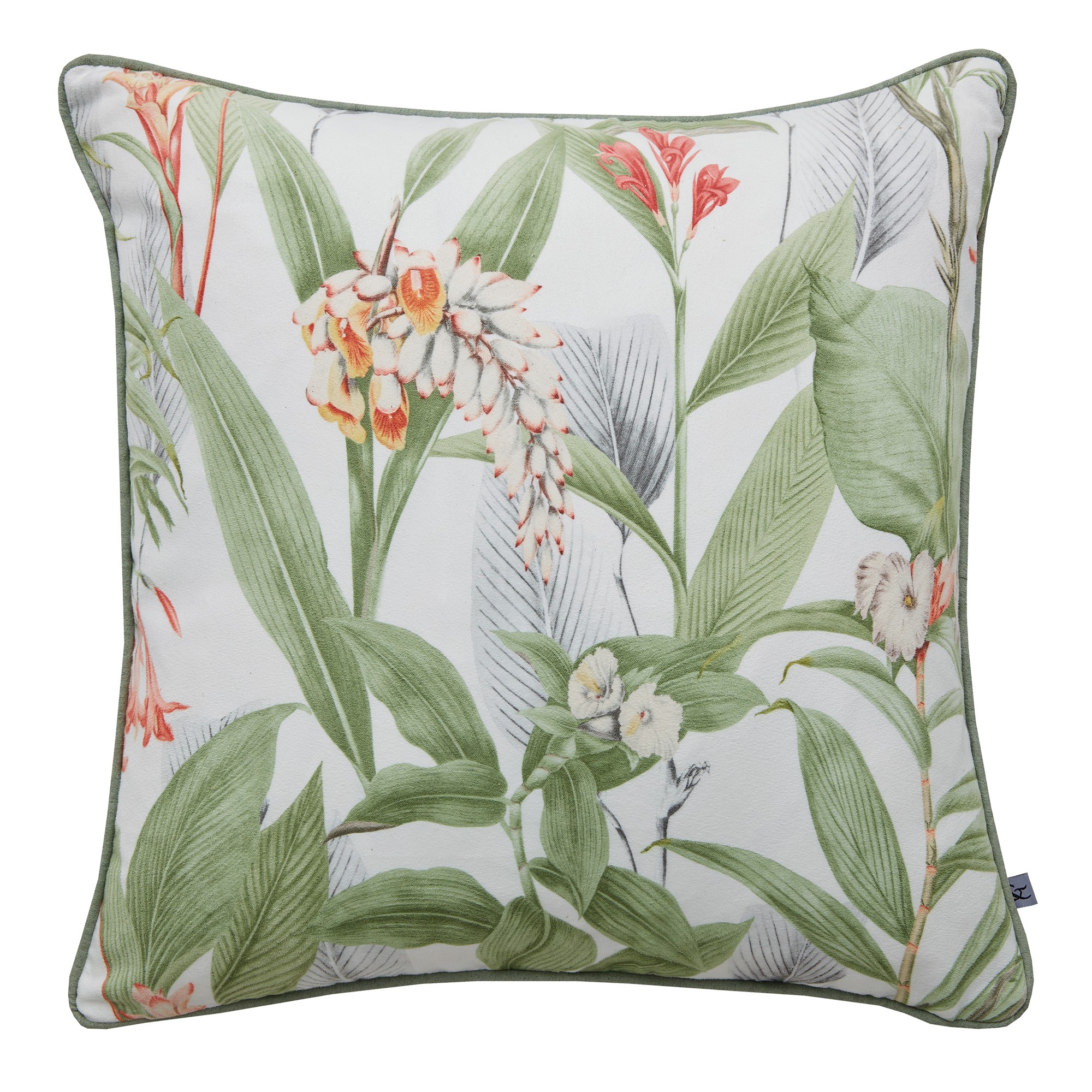 Botanical Cushion By Graham Brown In Green